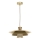 Ljuskrona med textilsladd PLATO 1xE27/15W/230V beige/guld