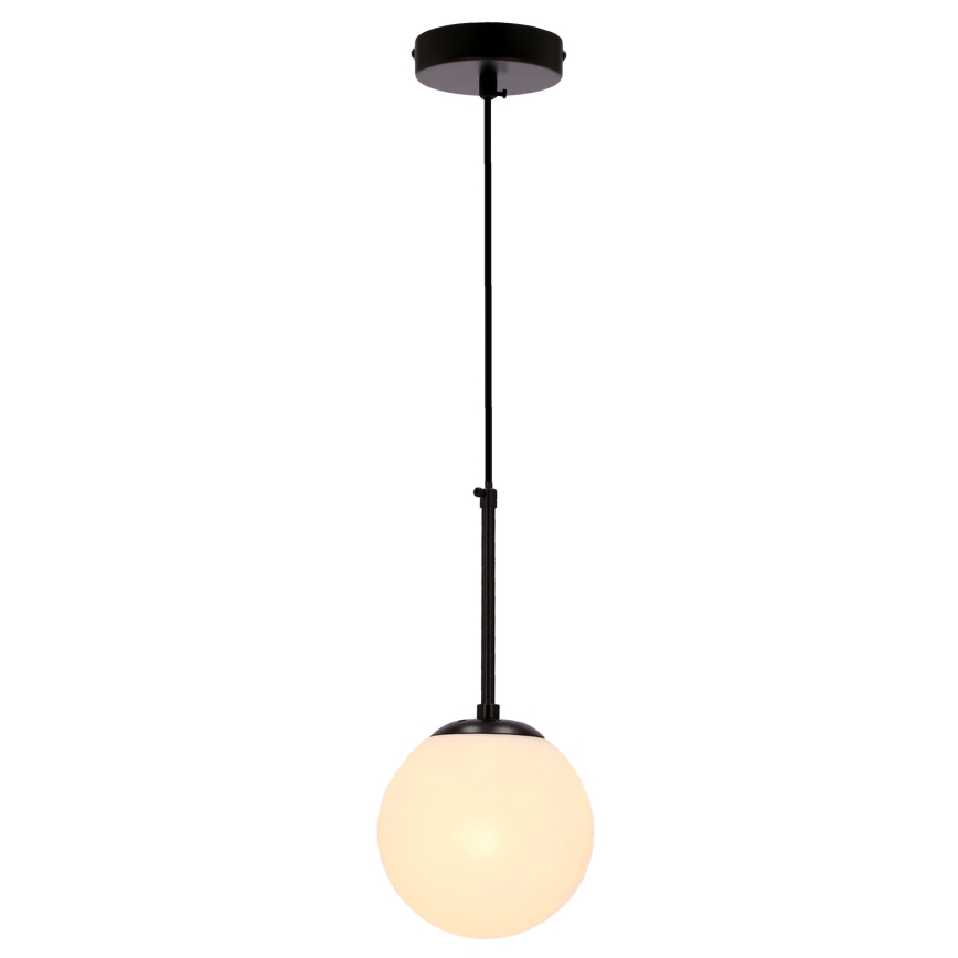 Ljuskrona med textilsladd POMPEI 1xE27/40W/230V svart