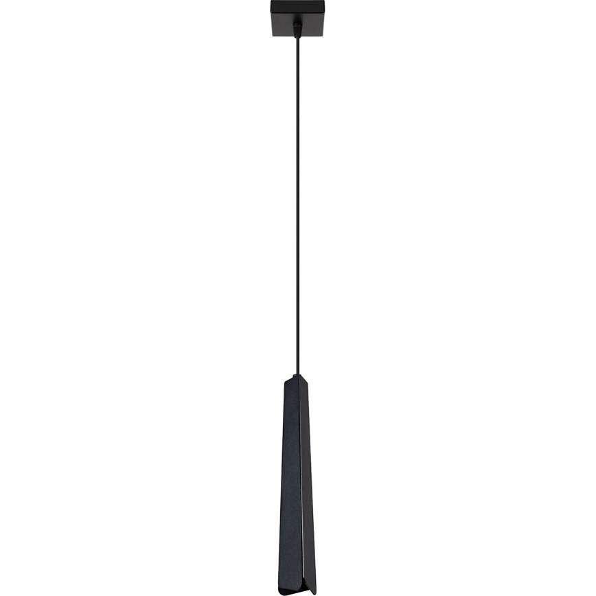 Ljuskrona med textilsladd PRYSM 1xG9/8W/230V svart