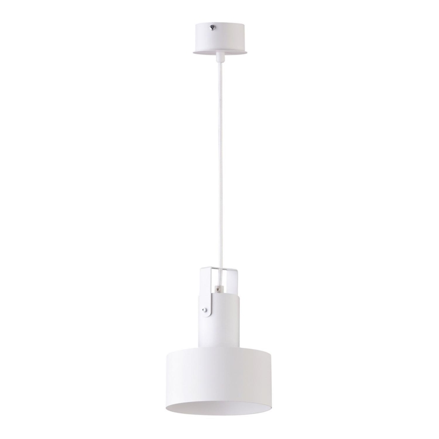 Ljuskrona med textilsladd RIF 1xE27/60W/230V vit