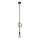 Ljuskrona med textilsladd ROPE 1xE27/12W/230V