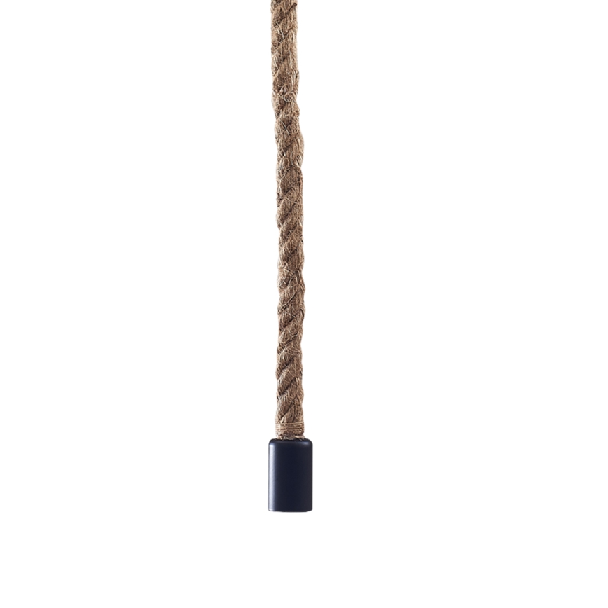 Ljuskrona med textilsladd ROPE 1xE27/12W/230V
