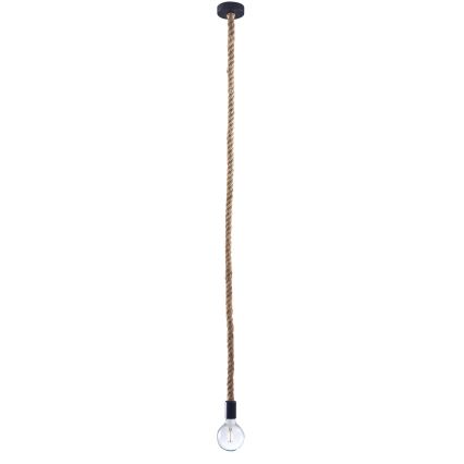 Ljuskrona med textilsladd ROPE 1xE27/12W/230V