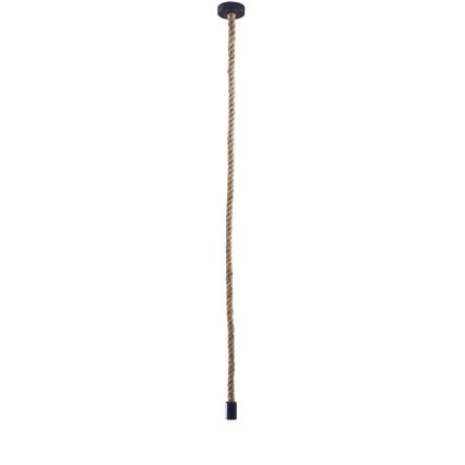 Ljuskrona med textilsladd ROPE 1xE27/12W/230V