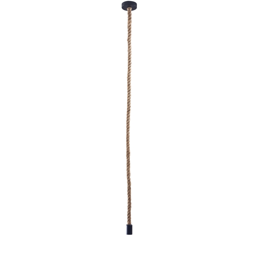 Ljuskrona med textilsladd ROPE 1xE27/12W/230V