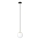 Ljuskrona med textilsladd ROYAL 1xE14/10W/230V diameter 14 cm svart