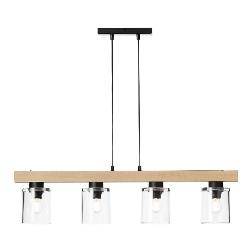Ljuskrona med textilsladd RUSTIC RADIANCE 4xE27/60W/230V