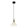 Ljuskrona med textilsladd SAHARA 1xE27/60W/230V diameter 23 cm
