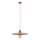 Ljuskrona med textilsladd SILA 1xE27/15W/230V diameter 40 cm beige/tegelsten