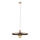 Ljuskrona med textilsladd SILA 1xE27/15W/230V diameter 40 cm brun/beige