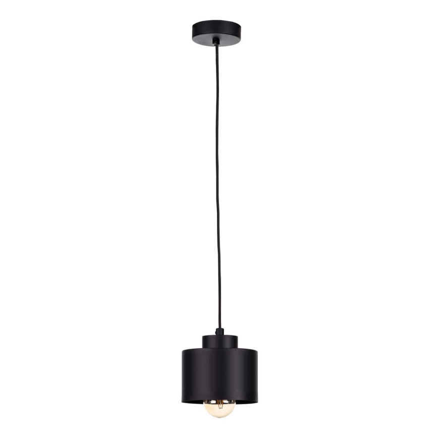 Ljuskrona med textilsladd SIMPLY BLACK 1xE27/60W/230V