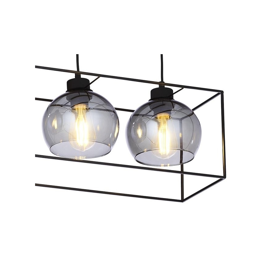 Ljuskrona med textilsladd SION 3xE27/15W/230V