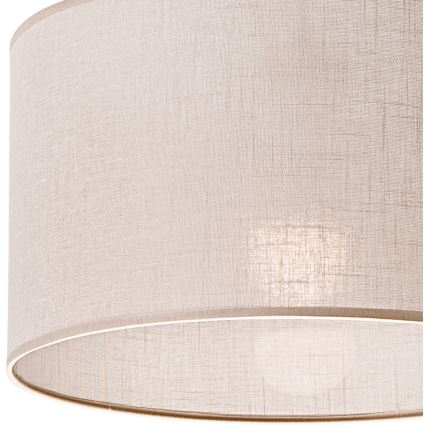 Ljuskrona med textilsladd SIRJA 1xE27/60W/230V beige