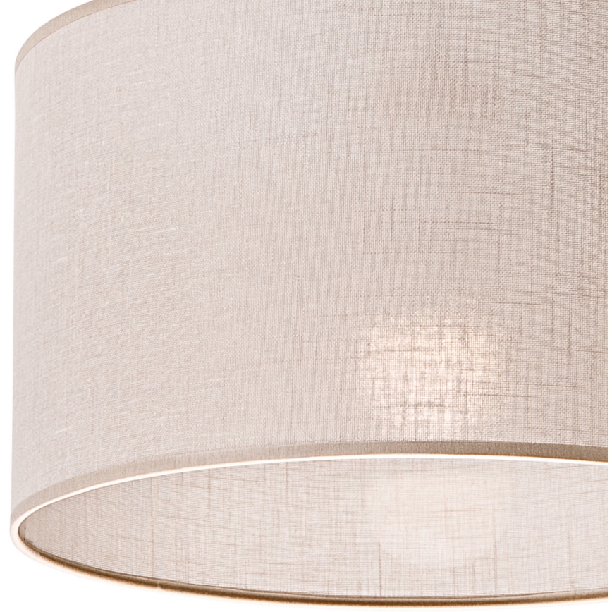Ljuskrona med textilsladd SIRJA 1xE27/60W/230V beige