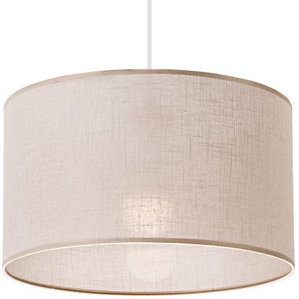 Ljuskrona med textilsladd SIRJA 1xE27/60W/230V beige