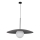 Ljuskrona med textilsladd SLATE 1xE27/15W/230V diameter 65 cm svart