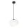 Ljuskrona med textilsladd STONES 1xE27/40W/230V diameter 20 cm
