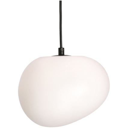 Ljuskrona med textilsladd STONES 1xE27/40W/230V diameter 20 cm