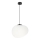Ljuskrona med textilsladd STONES 1xE27/40W/230V diameter 25 cm