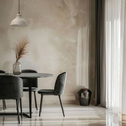 Ljuskrona med textilsladd SVEN 1xE27/15W/230V beige