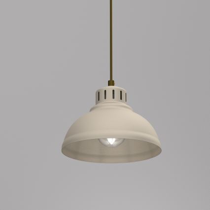 Ljuskrona med textilsladd SVEN 1xE27/15W/230V beige