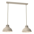 Ljuskrona med textilsladd SVEN 2xE27/15W/230V beige