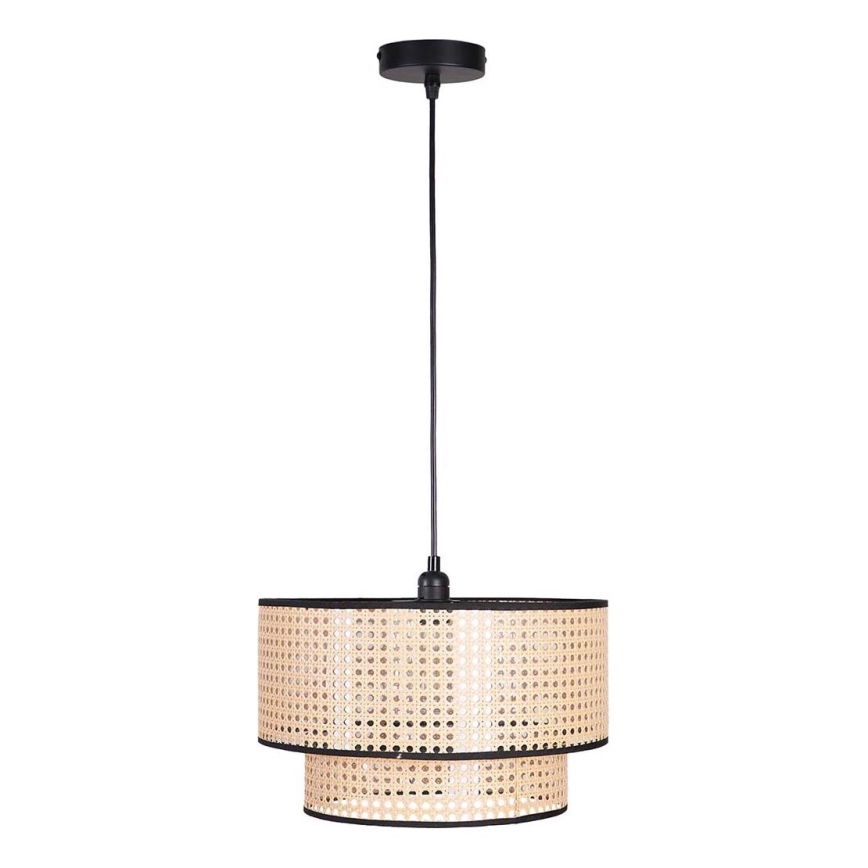 Ljuskrona med textilsladd TAKARA 1xE27/20W/230V diameter 40 cm beige
