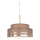 Ljuskrona med textilsladd TAMI 1xE27/60W/230V diameter 40 cm brun/guld