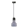 Ljuskrona med textilsladd TERRAZZO 1xE27/60W/230V diameter 12 cm grå
