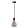 Ljuskrona med textilsladd TERRAZZO 1xE27/60W/230V diameter 12 cm röd