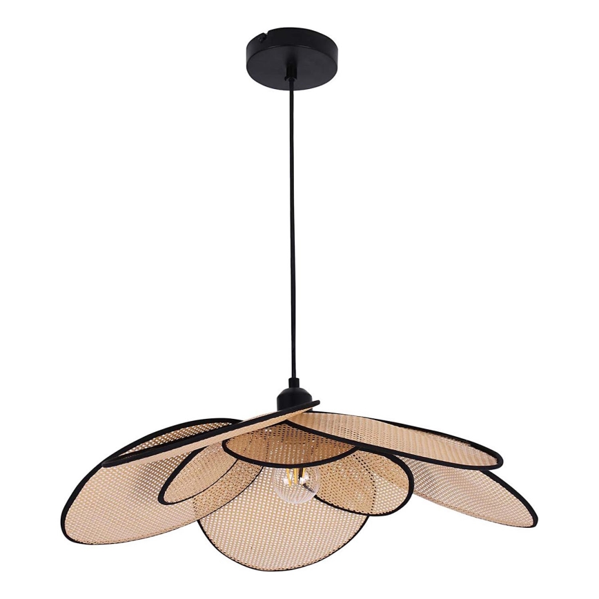 Ljuskrona med textilsladd TOBAGO 1xE27/20W/230V diameter 60 cm beige