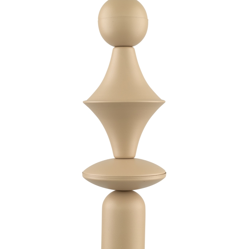 Ljuskrona med textilsladd TOWER 1xE27/15W/230V beige