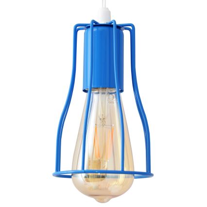 Ljuskrona med textilsladd TUBE 5xE27/20W/230V spindel