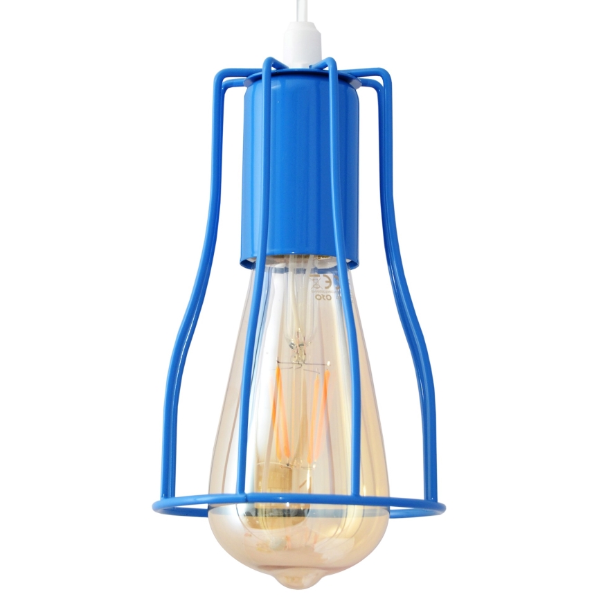 Ljuskrona med textilsladd TUBE 5xE27/20W/230V spindel