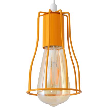 Ljuskrona med textilsladd TUBE 5xE27/20W/230V spindel