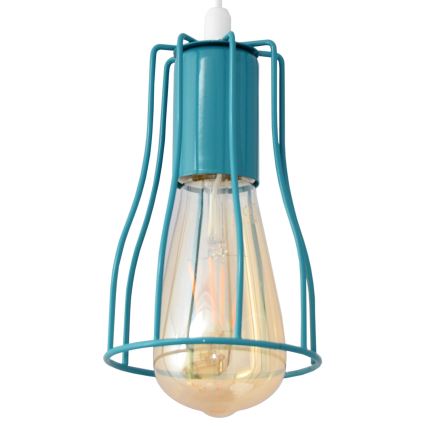 Ljuskrona med textilsladd TUBE 5xE27/20W/230V spindel