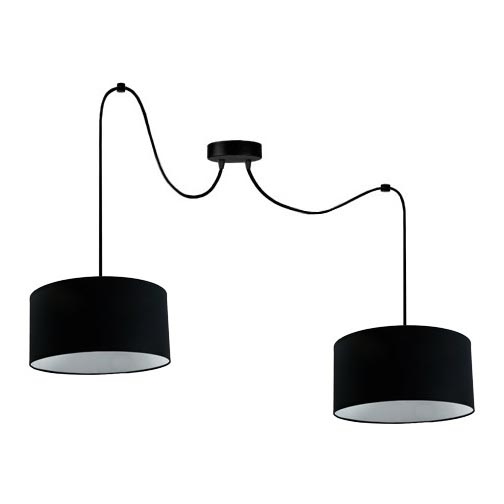 Ljuskrona med textilsladd TUZ 2xE27/60W/230V spindel