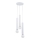 Ljuskrona med textilsladd TWISTER 3xE27/60W/230V diameter 28 cm vit