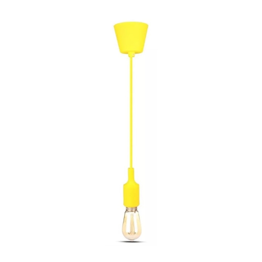 Ljusskrona med upphängningsrem  1xE27/60W/230V gul 