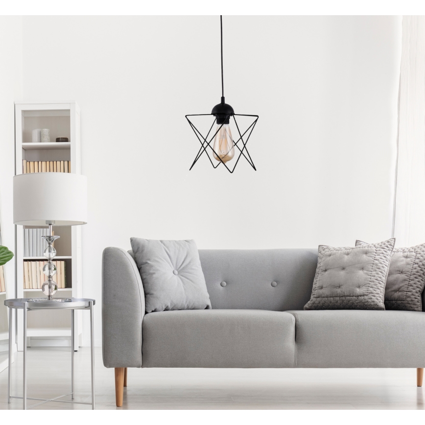 Ljuskrona med upphängningsrem 1xE27/60W/230V