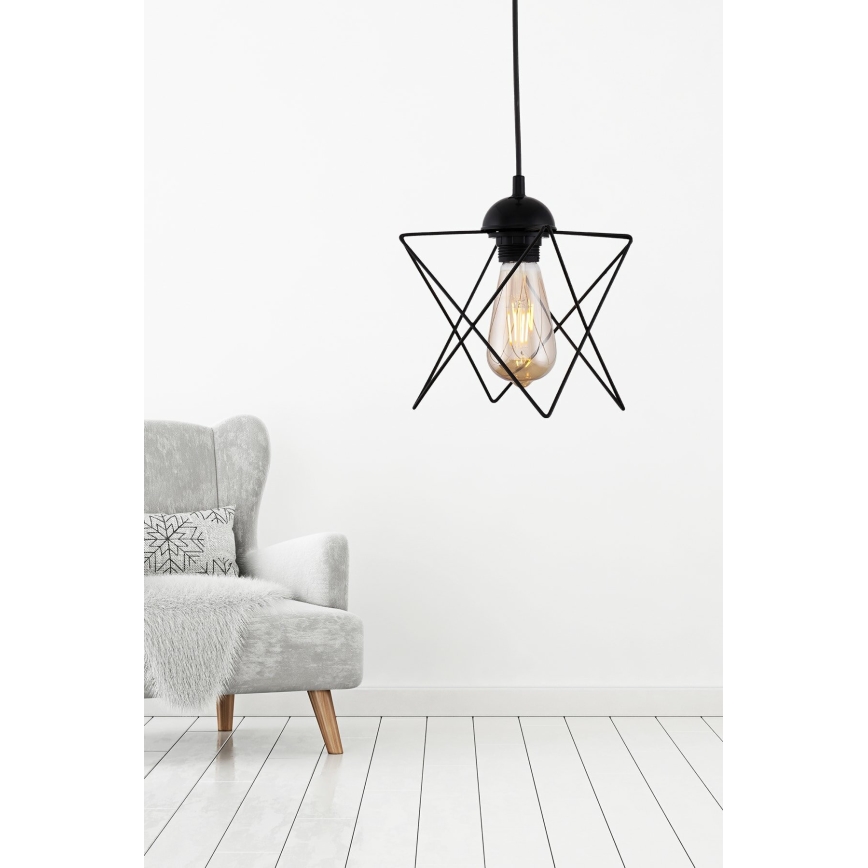 Ljuskrona med upphängningsrem 1xE27/60W/230V