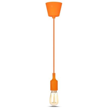 Ljusskrona med upphängningsrem  1xE27/60W/230V orange