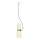 Ljuskrona med upphängningsrem ABEL 2xE27/11W/230V diameter 13 cm grädde