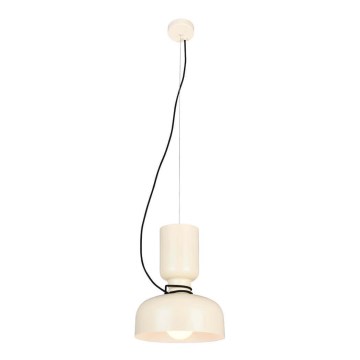 Ljuskrona med upphängningsrem ABEL 2xE27/11W/230V diameter 28 cm grädde