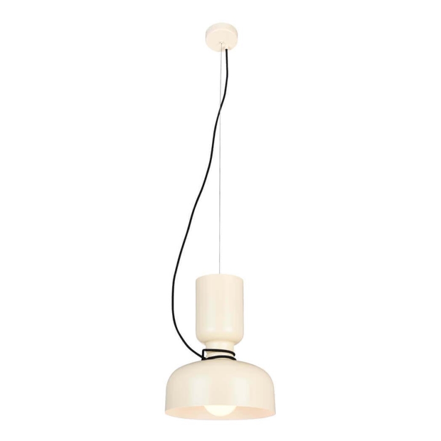 Ljuskrona med upphängningsrem ABEL 2xE27/11W/230V diameter 28 cm grädde