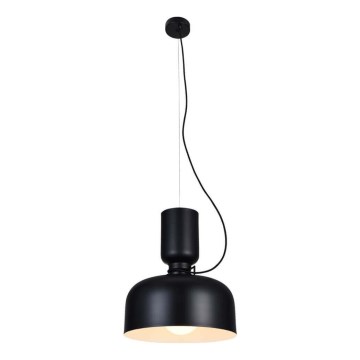 Ljuskrona med upphängningsrem ABEL 2xE27/11W/230V diameter 28 cm svart