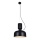 Ljuskrona med upphängningsrem ABEL 2xE27/11W/230V diameter 28 cm svart