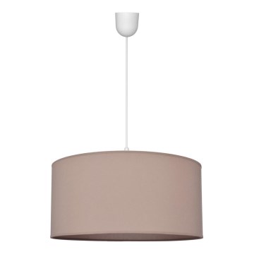 Ljuskrona med upphängningsrem ALBA 1xE27/15W/230V d.40cm beige