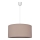 Ljuskrona med upphängningsrem ALBA 1xE27/15W/230V d.40cm beige