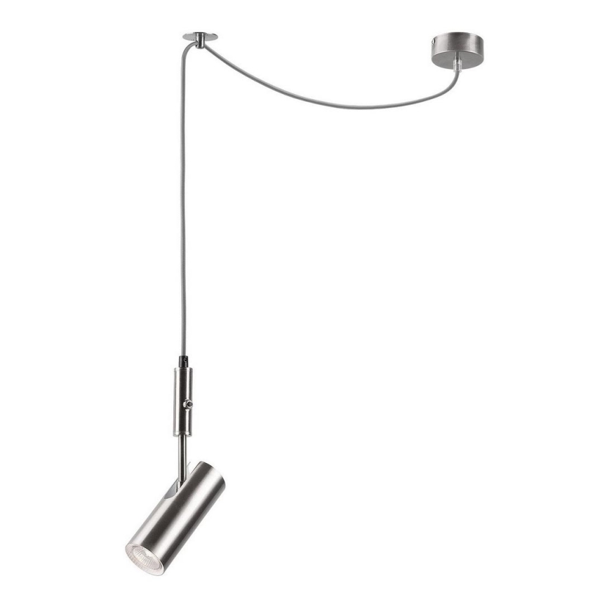 Ljuskrona med upphängningsrem ALMA 1xGU10/35W/230V krom